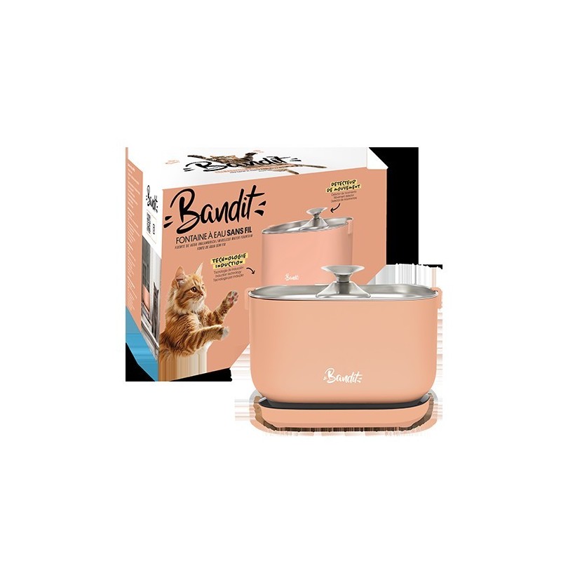 BANDIT FUENTE DE AGUA ELECTRICA INALAMBRICA MELOCOTON (33 002)