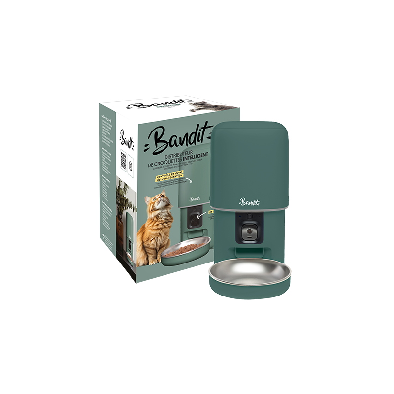 BANDIT COMEDERO ELECTRICO PARA MASCOTAS VERDE (33 007)