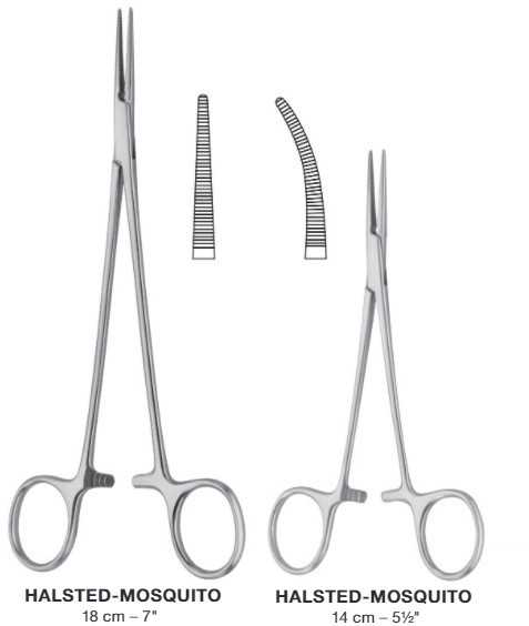 PINZA MICRO-MOSQUITO HALSTED RECTA 12.5 CM (REF.BH118R)