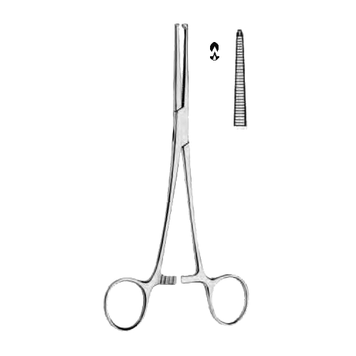 PINZA KOCHER-OCHSNER RECTA 1X2D 160 MM (REFBH642R).
