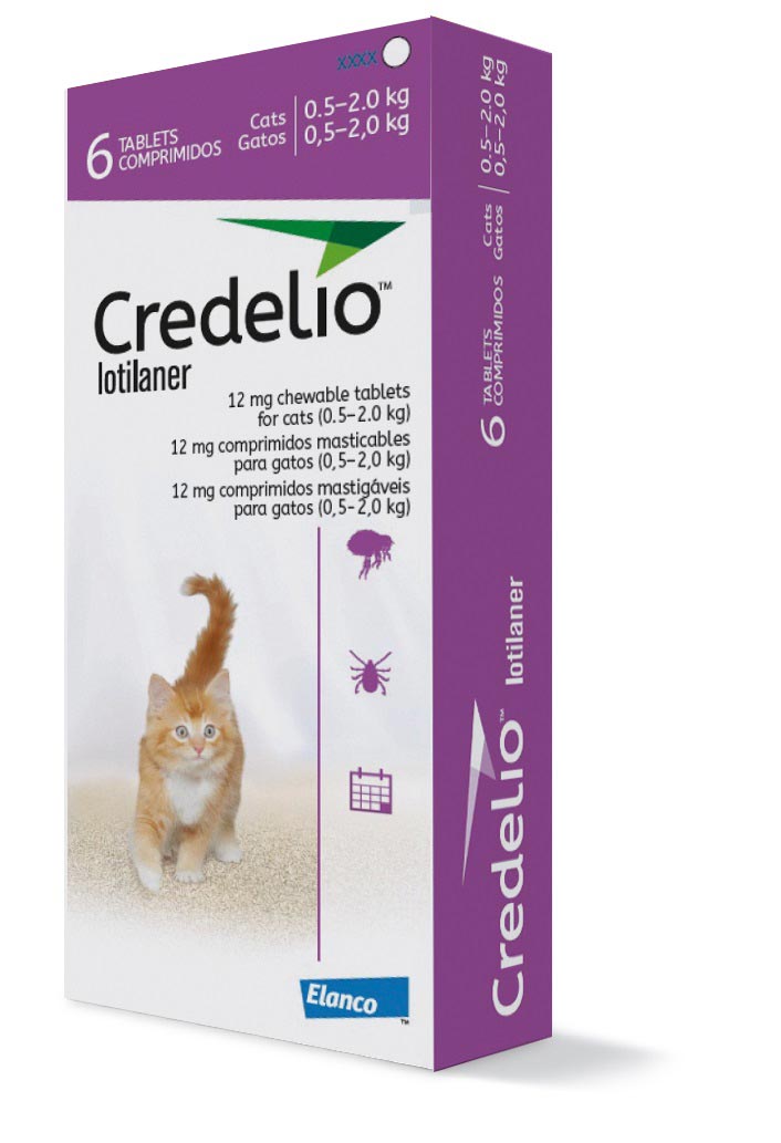 CREDELIO GATOS 12 MG 0,5-2 KG 6 COMP