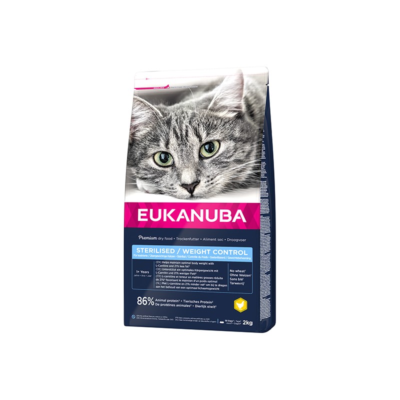 EUKANUBA CAT STERILISED/WEIGHT CONTROL 2 KG (01 2107) EUKANUBA CAT STERILISED/WEIGHT CONTROL 2 KG (01 2107)