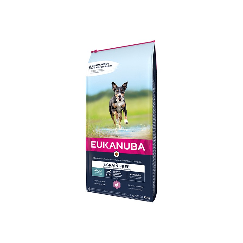 EUKANUBA ADULTO GRAIN FREE PATO 12KG (00 447)