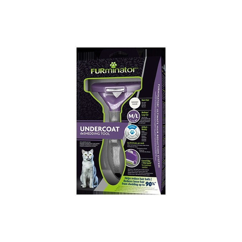 FURMINATOR CEPILLO DESLANADOR PARA GATOS M/L PELO CORTO (T691661)