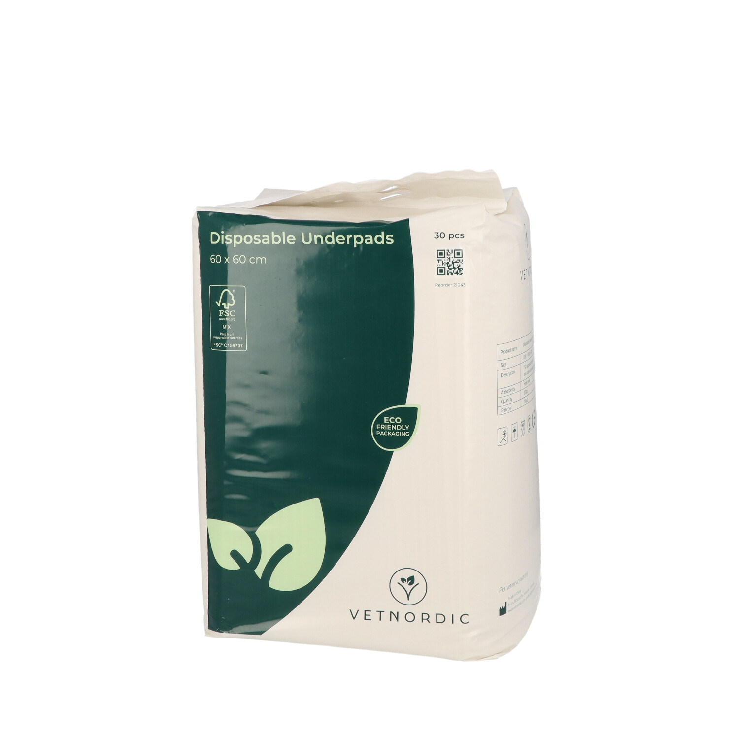 EMPAPADORES VETNORDIC 60 X 60 30 UDS (21043)