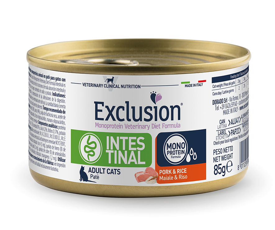 EXC CAT INTESTINAL PORK&RICE 1X85GR (46 108)