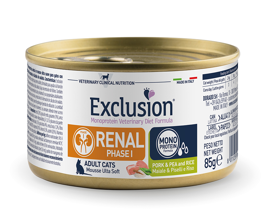 EXC CAT RENAL PHASE 1 PORK&PEA RICE 1X85GR (46 104)