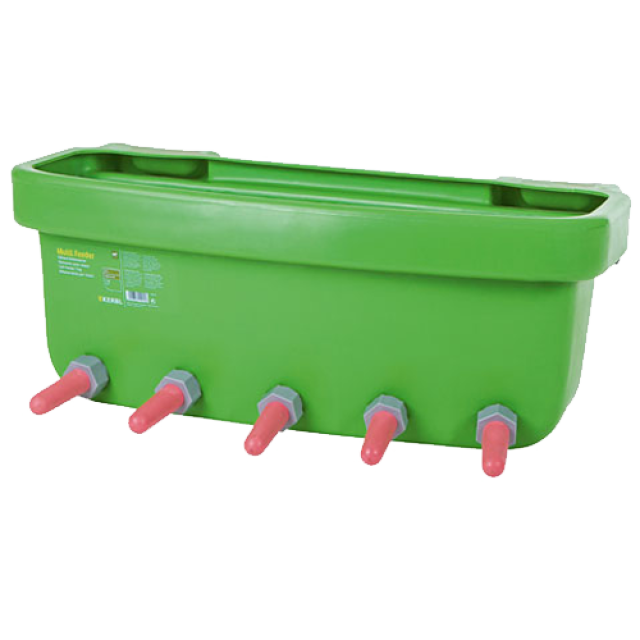 ALIMENTADOR CORDEROS 5 DIVISIONES TETINA ROJA 30 L (4104)