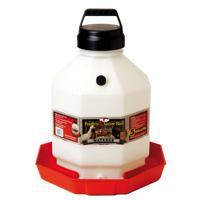 BEBEDERO PLASTICO PARA AVES CON ASA 19L (4458)