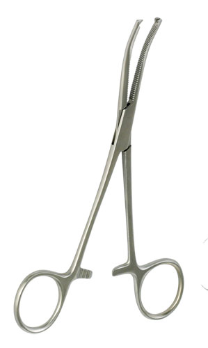 PINZA KOCHER CURVA C/D 20 CM