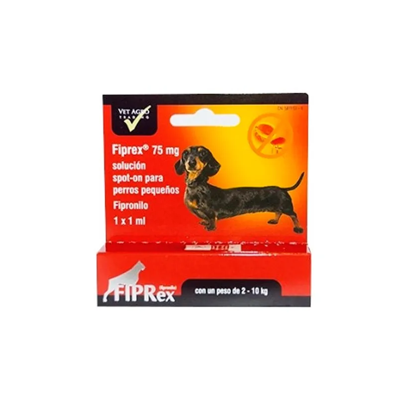 Fiprex perros 2 a 10 kg pipetas antiparasitarias