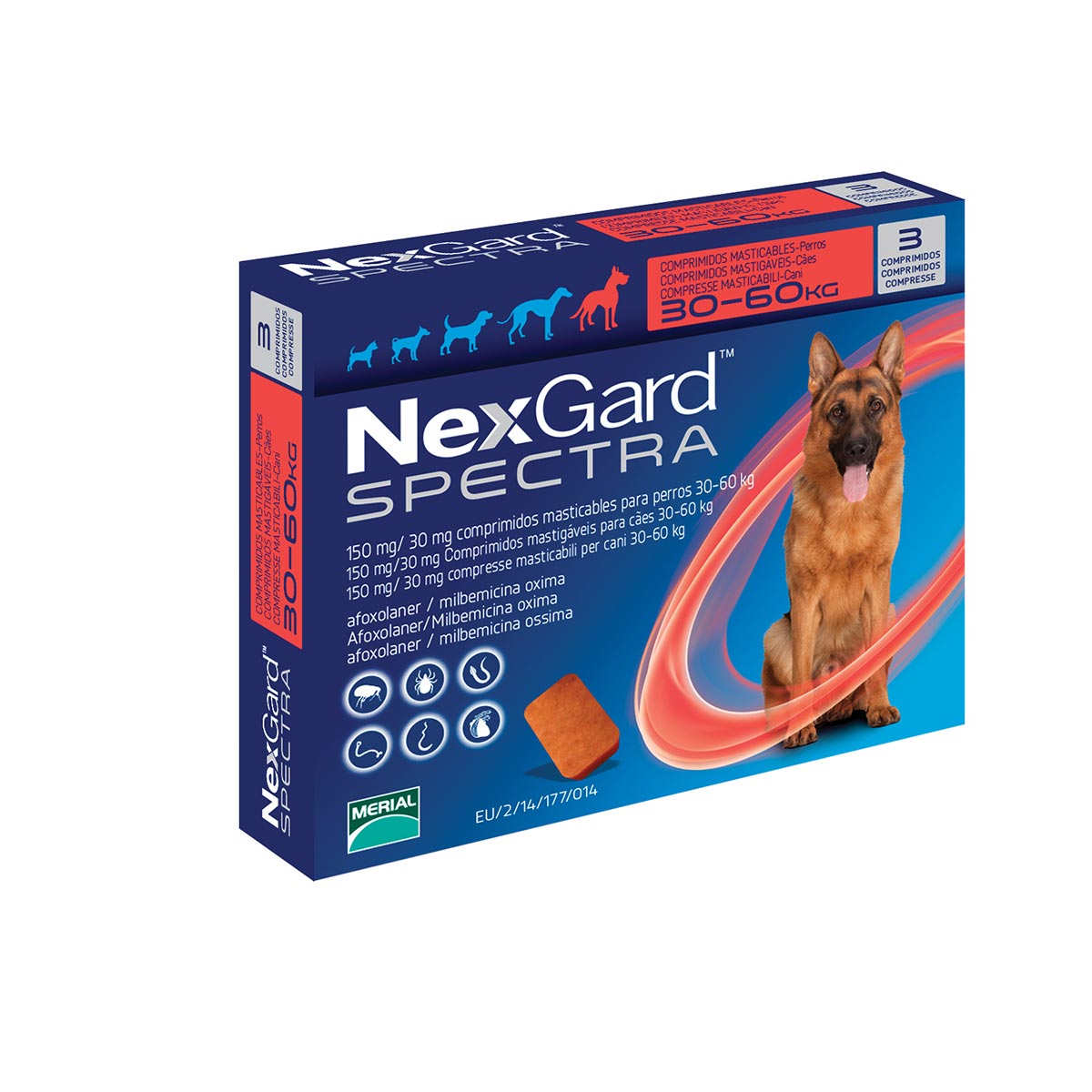 NEXGARD SPECTRA 30-60 KG 3 COMP