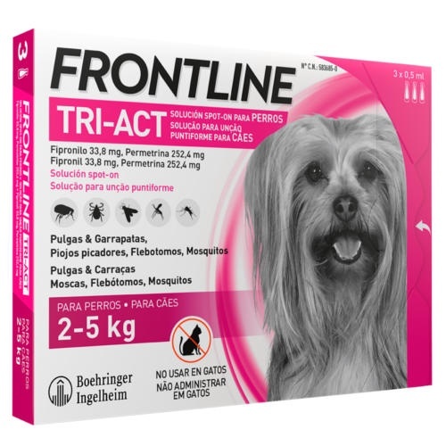 FRONTLINE TRI-ACT PERROS 2-5 KG 3 PIP
