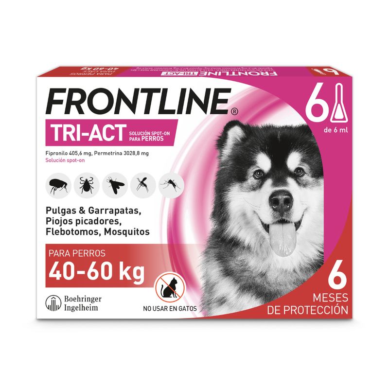 FRONTLINE TRI-ACT PERROS 40-60 KG 6 PIP
