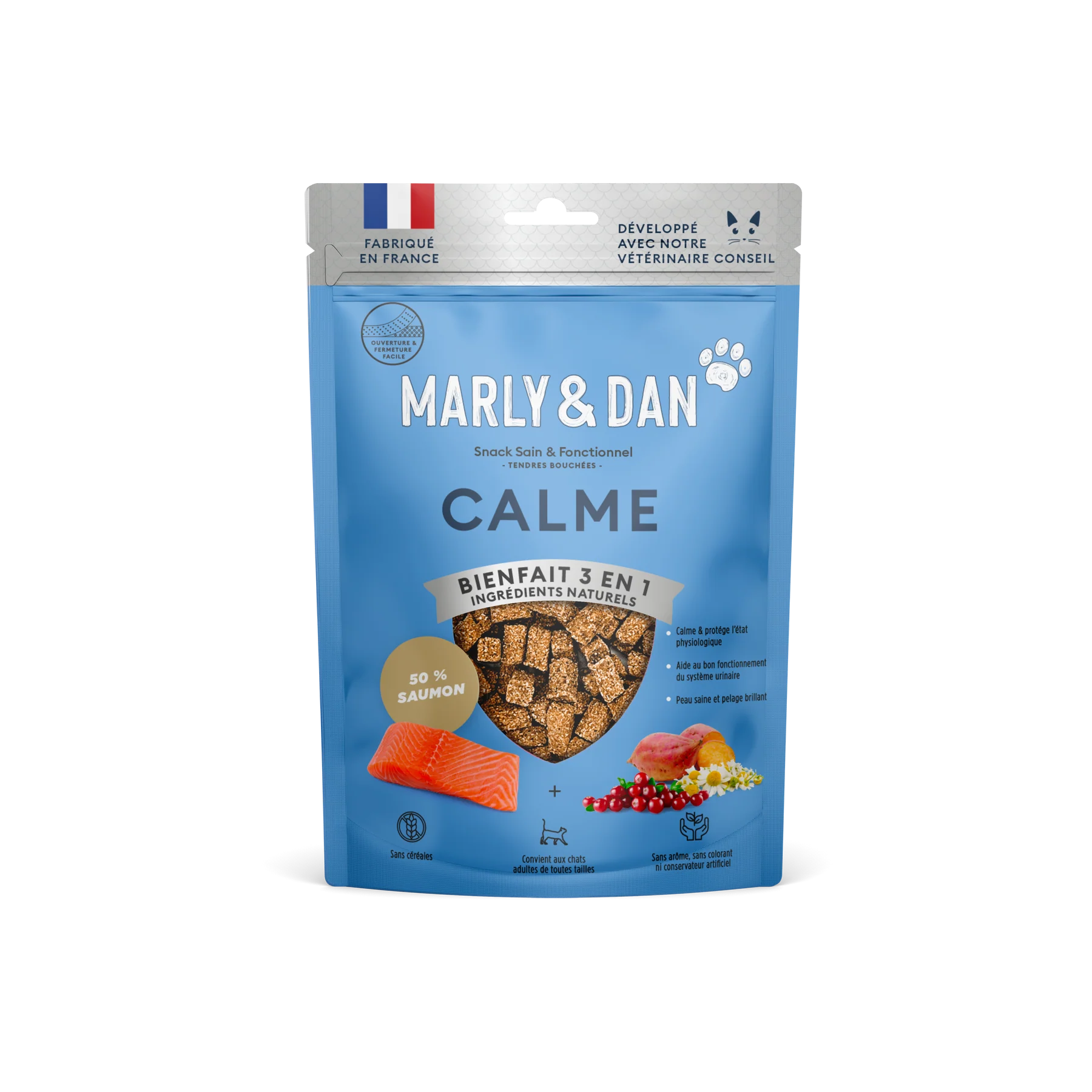 MARLY & DAN SOFT & CHEWY CALMNESS CAT 40 G  CAJA 10 UDS (33060100)