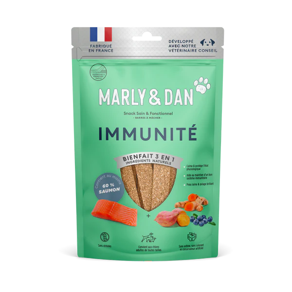 MARLY & DAN JERKY IMMUNITY DOG 80 G CAJA 10 UDS (M&D 32020300)