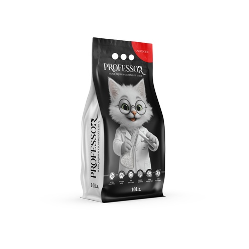 Arena bentonita blanca natural gatos 10L Professor