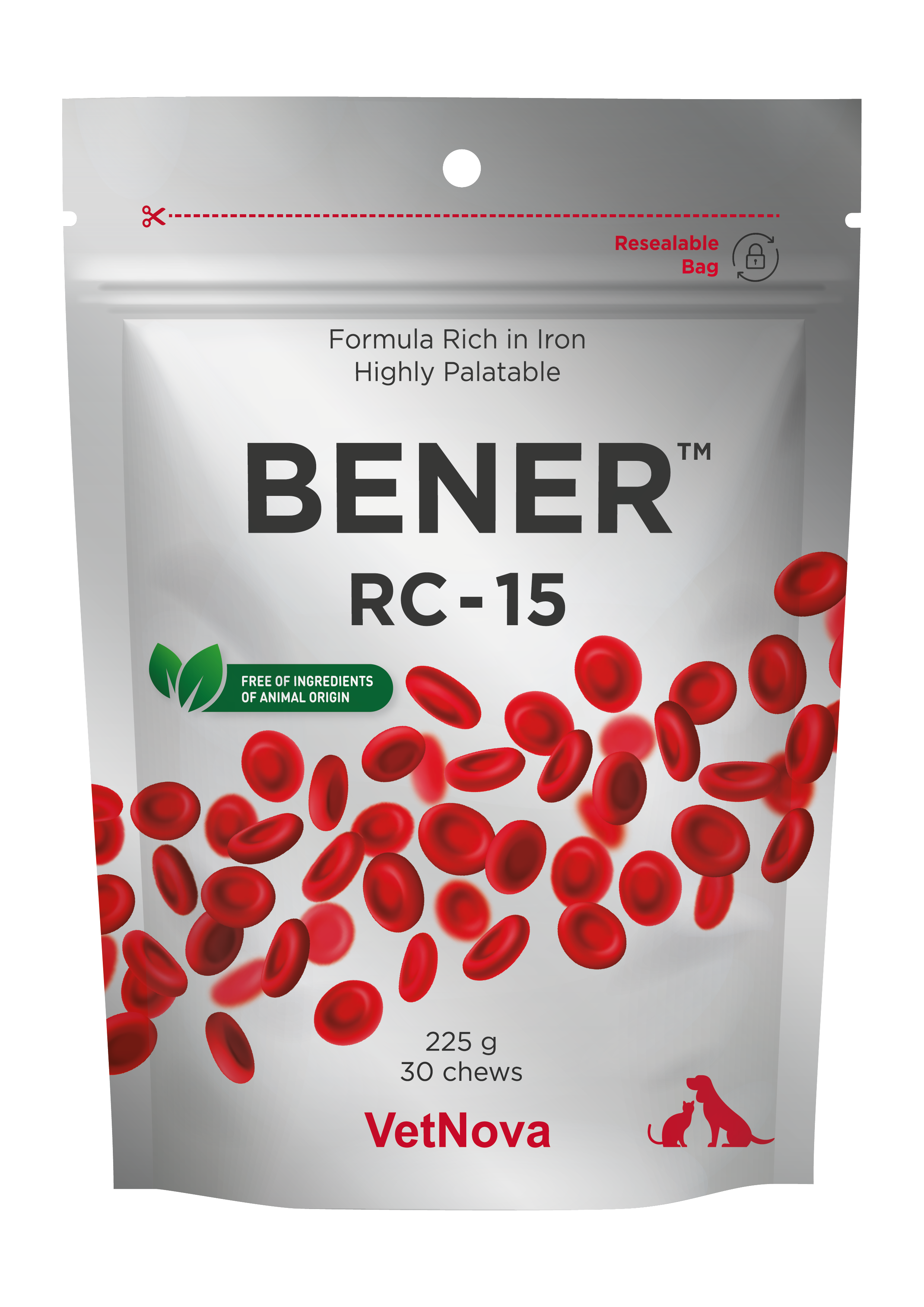 Bener RC-15 30 chews suplemento masticable perros y gatos