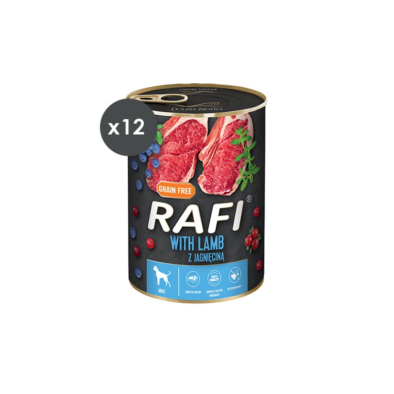 RAFI PATE CORDERO Y ARÁNDANOS 12 X 400 G (13 092)