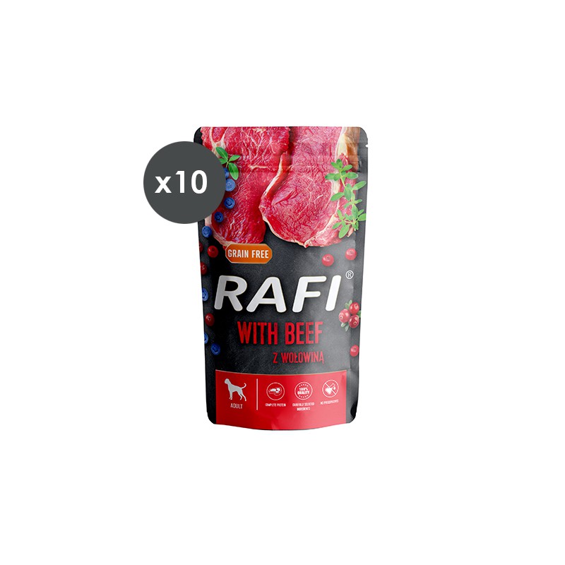 RAFI PATE TERNERA Y ARANDANOS 10 X 500G (13 111 )