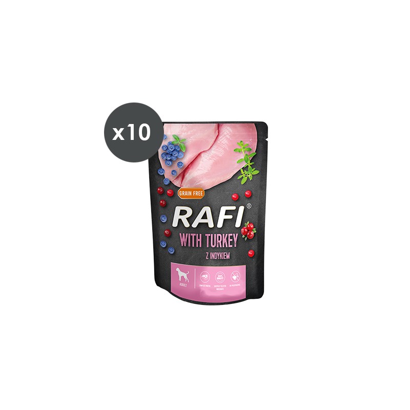 Rafi Paté pavo y arándanos perros Rafi Paté Pavo y Arándanos 10x300 g comida húmeda para perros