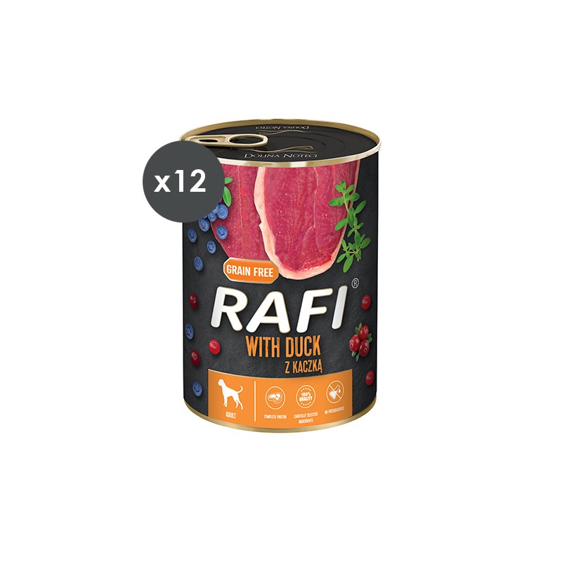RAFI PATÉ PATO Y ARÁNDANOS 12 X 400 G (13 095)