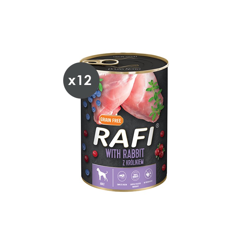 RAFI PATE CONEJO Y ARÁNDANOS 12X400GR (13 097)