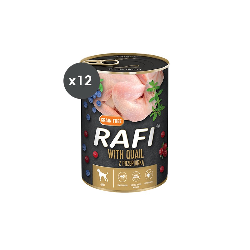 RAFI PATE CODORNIZ Y ARÁNDANOS 12 X 400 G (13 096)