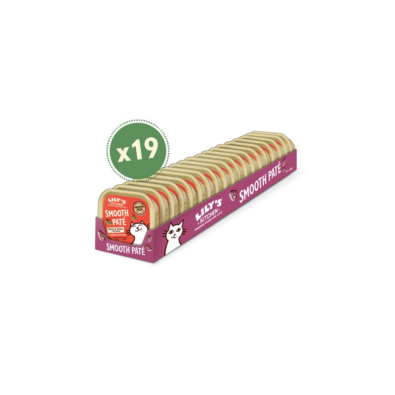 LILY´S SMOOTH PATE SALMON&CHICKEN&PRAWNS 19X85 G (ANCCS02)