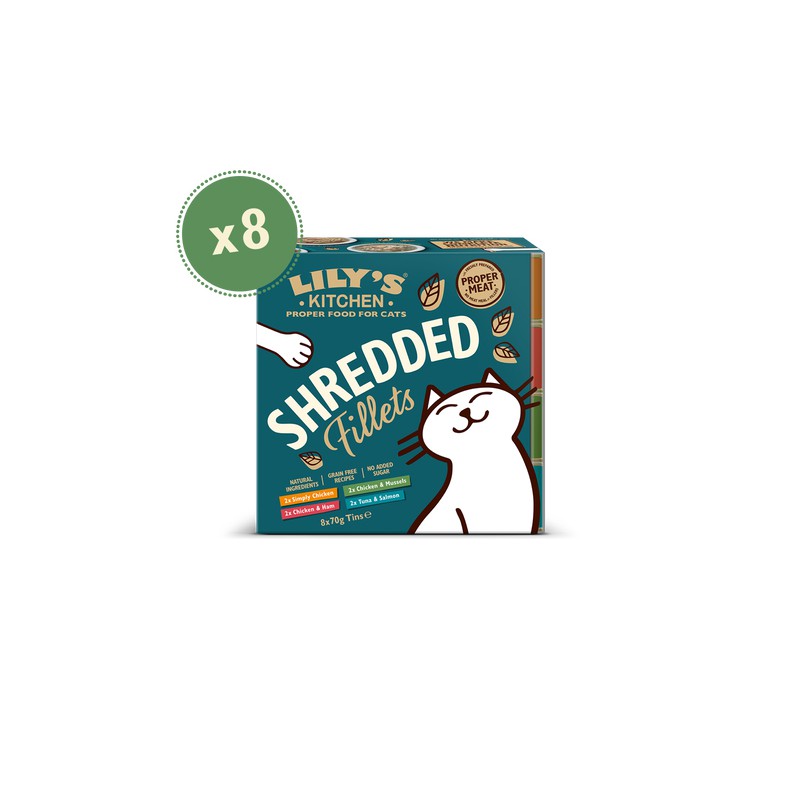 LILY´S SHREDDED FILLETS TINS 8 X 70 G (ANCSFM70)