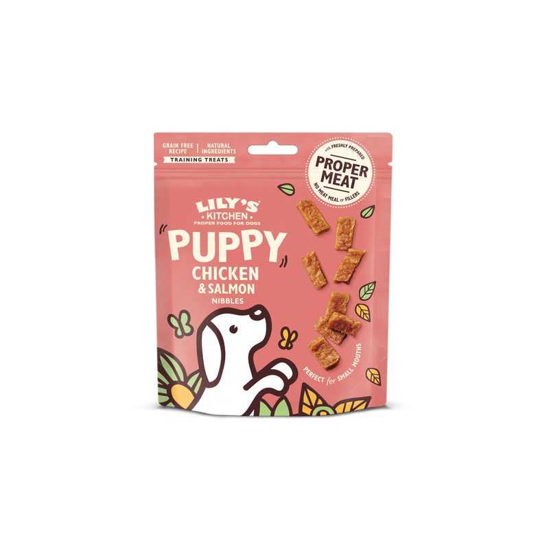 LILY´S CHICKEN & SALMON NIBBLES PUPPIES 8 X 70 G (ANDTSPN70)