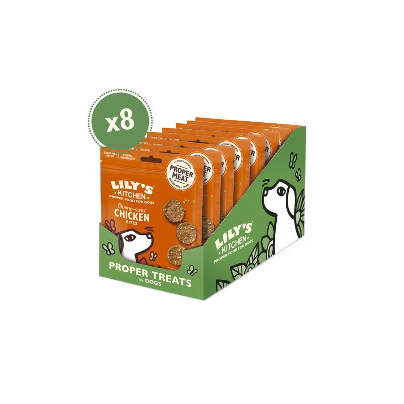 LILY´S CHOMP AWAY CHICKEN BITES 8 X 70 G (ANIDTSCB70)