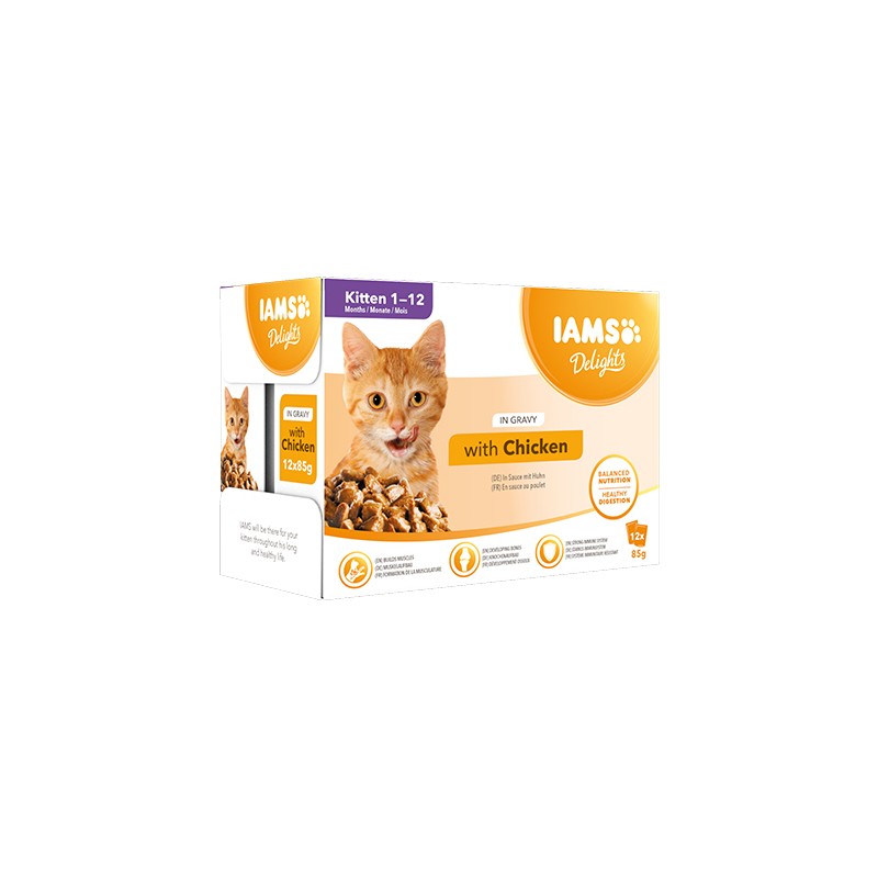 IAMS SALSA KITTEN MULTIBOX 12 X 85G (01 519)