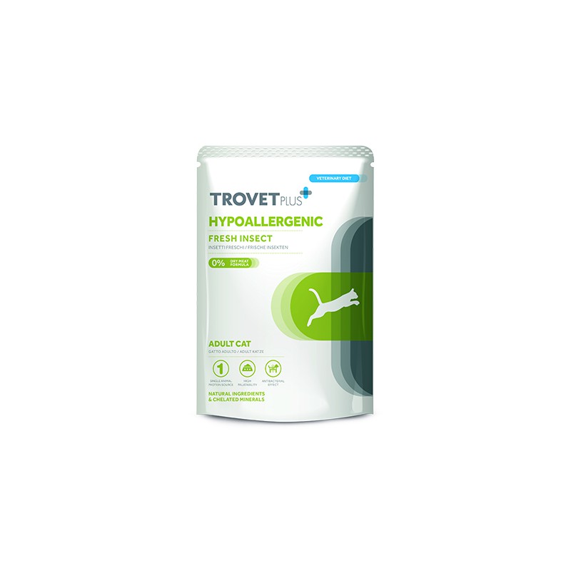 TROVET+ ADULT CAT HYPOALLERGENIC INSECT 12X85 G (TPU21IN8A)