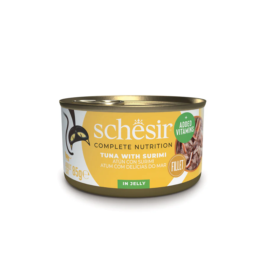 SCHESIR CAT GELATINA ATUN CON SURIMI 12 X 85 G (SCHG228)