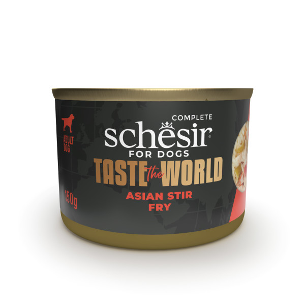 SCHESIR DOG TASTE OF THE WORLD SALTEADO ASIATICO 8 X 150 G (3004296)(22115305)