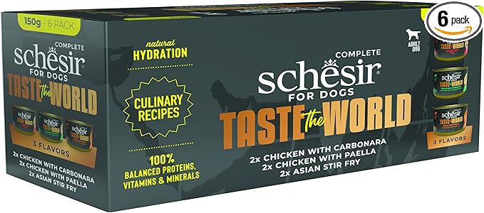 SCHESIR DOG TASTE OF THE WORLD VARIADO 6 X 150 G (300433)(22119904)