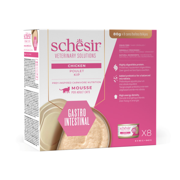 SCH VET GI MOUSSE CHICKEN 8 X 80 G (21631206)