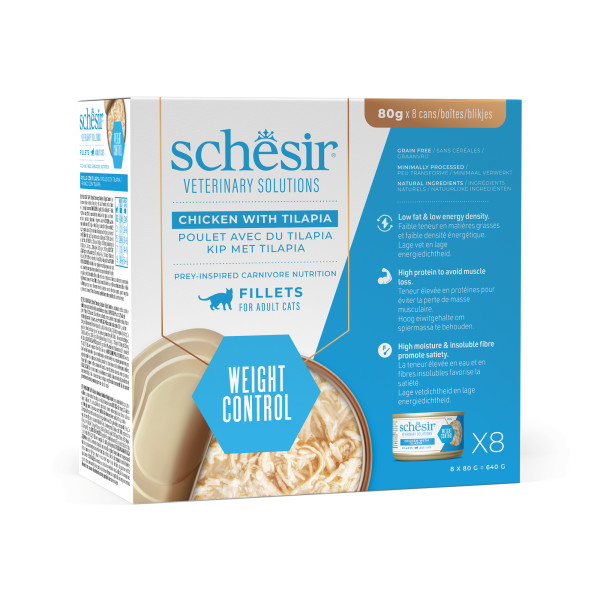 SCH VET WC FILLETS CHICKEN WITH TILAPIA 8 X 80 G (21611606)