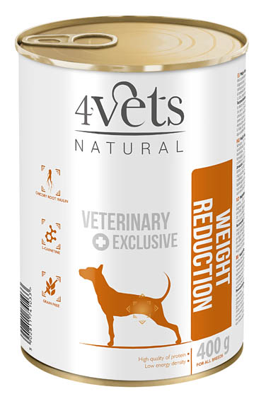 4VETS DOG WEIGHT REDUCTION 6 X 185 G (13079)