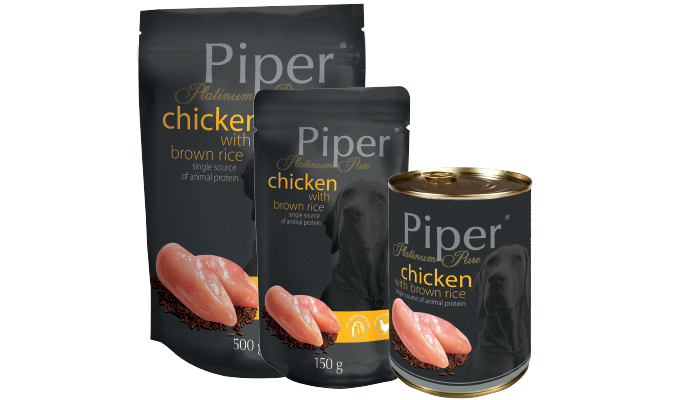 PIPER PLATINUM PURE CHICKEN WITH BROWN RICE 400 G (13040)