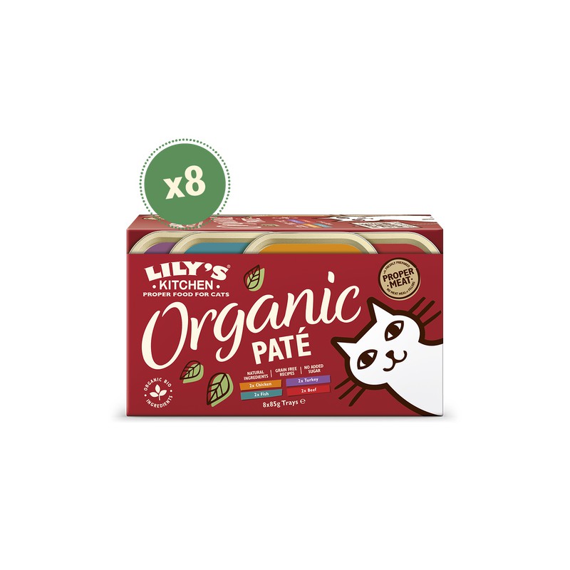 LILY´S ORGANIC PATE TRAYS 8 X 85 G (ANCCOM8)